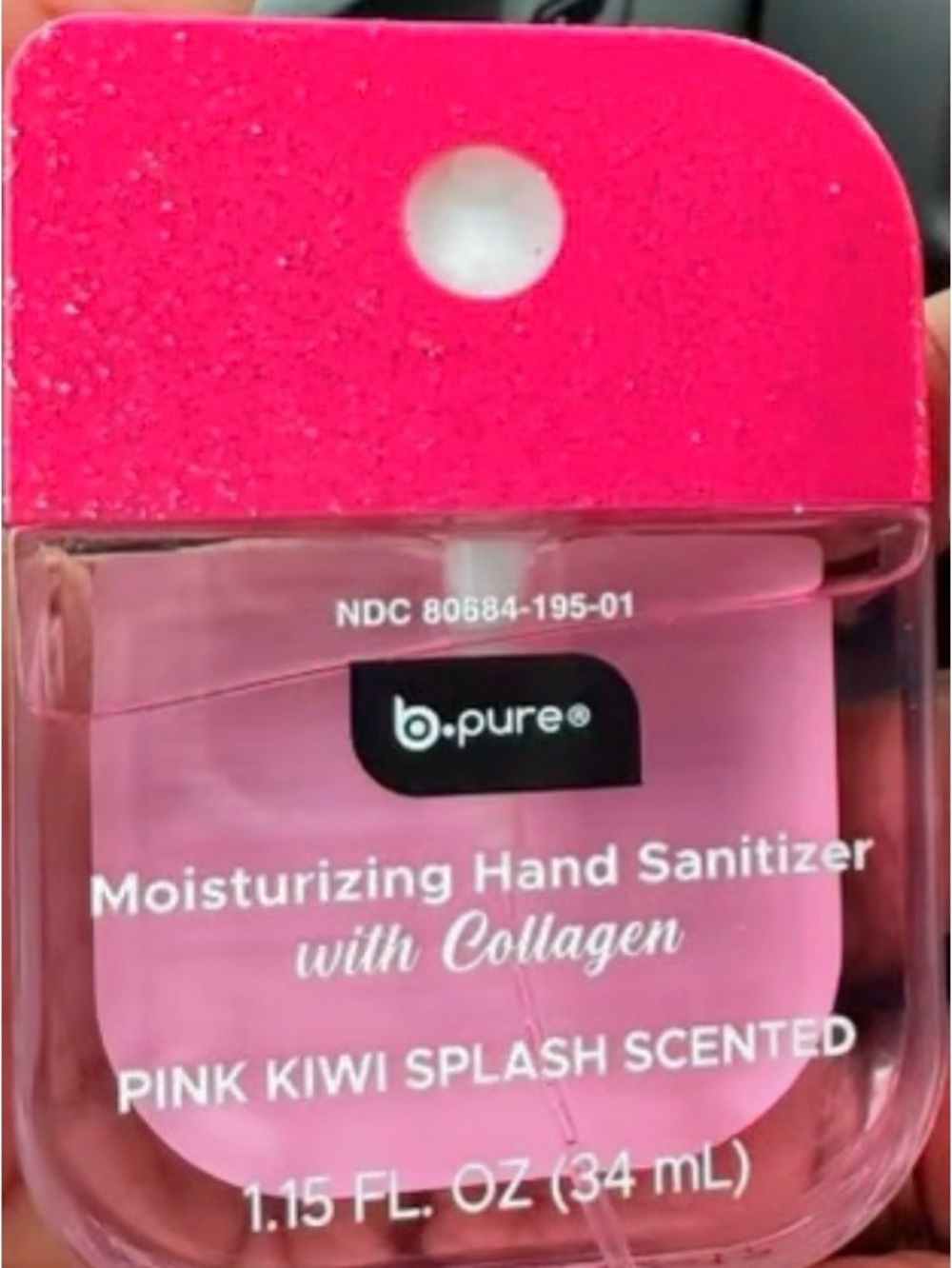 B Pure Hand Sanitizer Pink Kiwi Splash NEW 2026 Moisturizing Viral bpure